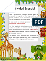 Actividad Especial de Los Animales