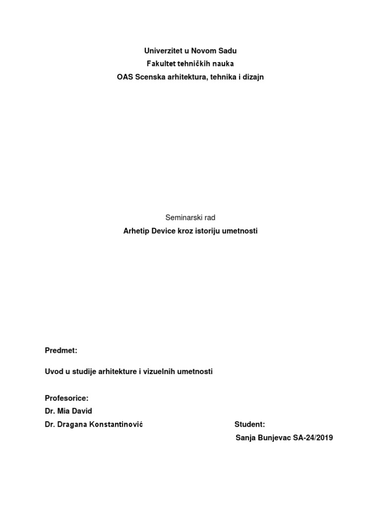 Seminarski Rad PRIMER PDF