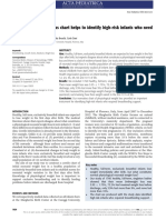 Acta Paediatrica - 2014 - Bertini - Physiological Weight Loss Chart Helps To Identify High Risk Infants Who Need