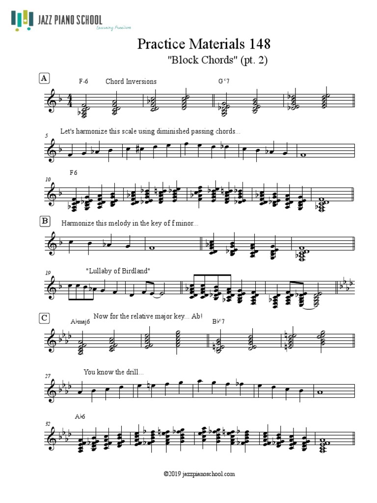 148 Block Chords | PDF