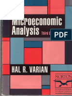 Varian Hal Microeconomic Analysis 3d Edition 1992