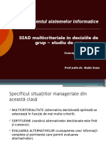 Curs 6 - Studiu de Caz SIAD Multicriteriale Ale Deciziilor de Grup