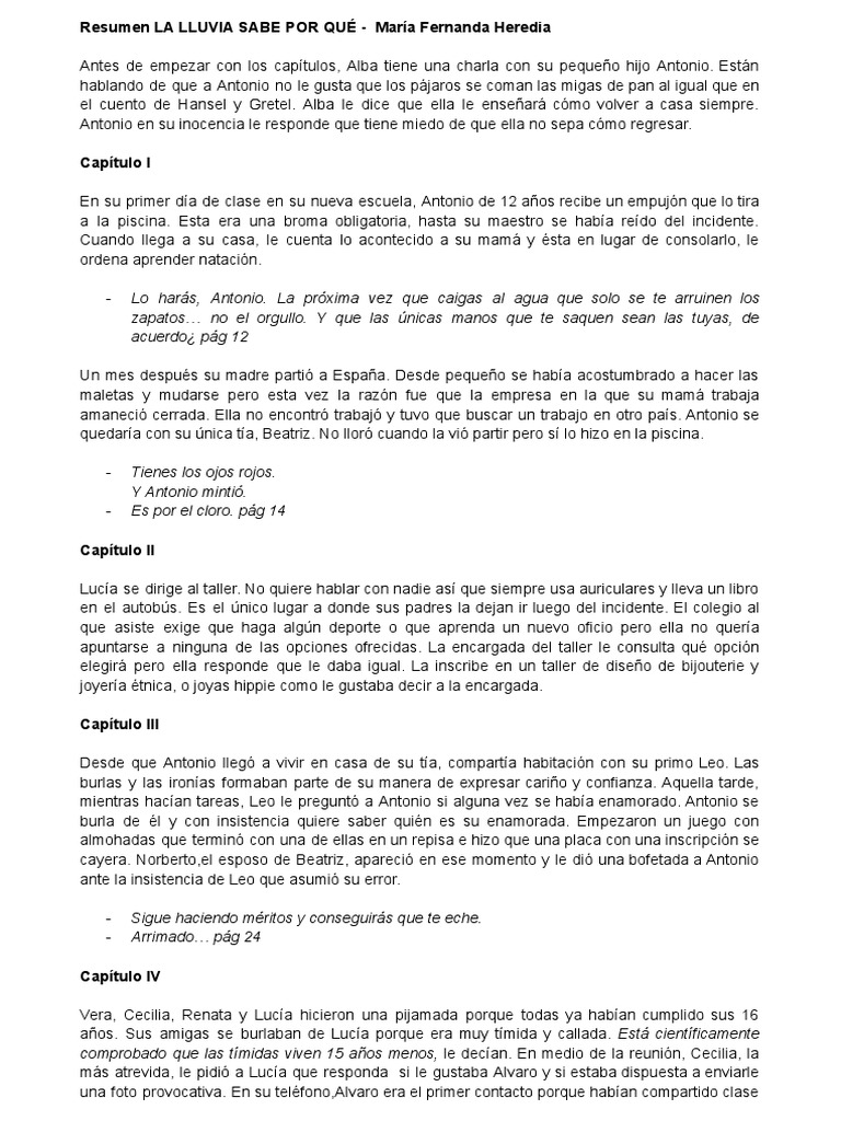 Resumen LA LLUVIA SABE POR QU - 1688123687