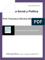 Evaluacion 2do Cuatrimestre Historia Social y Politica SEBASTIANI Erica