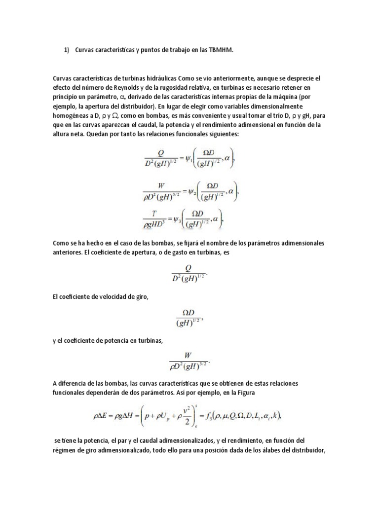 Curvas Características y Puntos de Trabajo en Las TBMHM | PDF