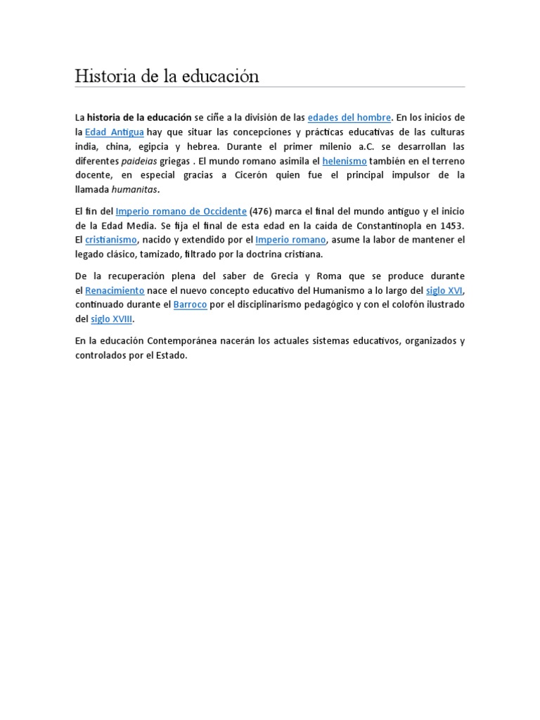 Historia de La Educación | PDF | Antigua Grecia | Esparta