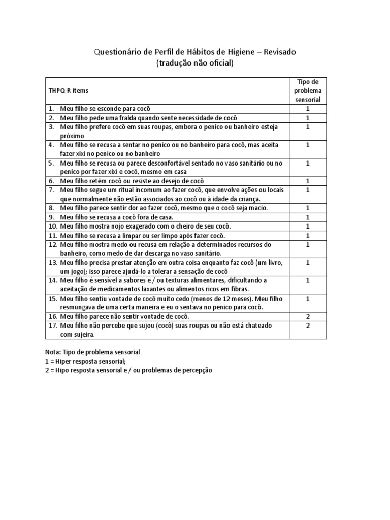 THPQ Portugues | PDF