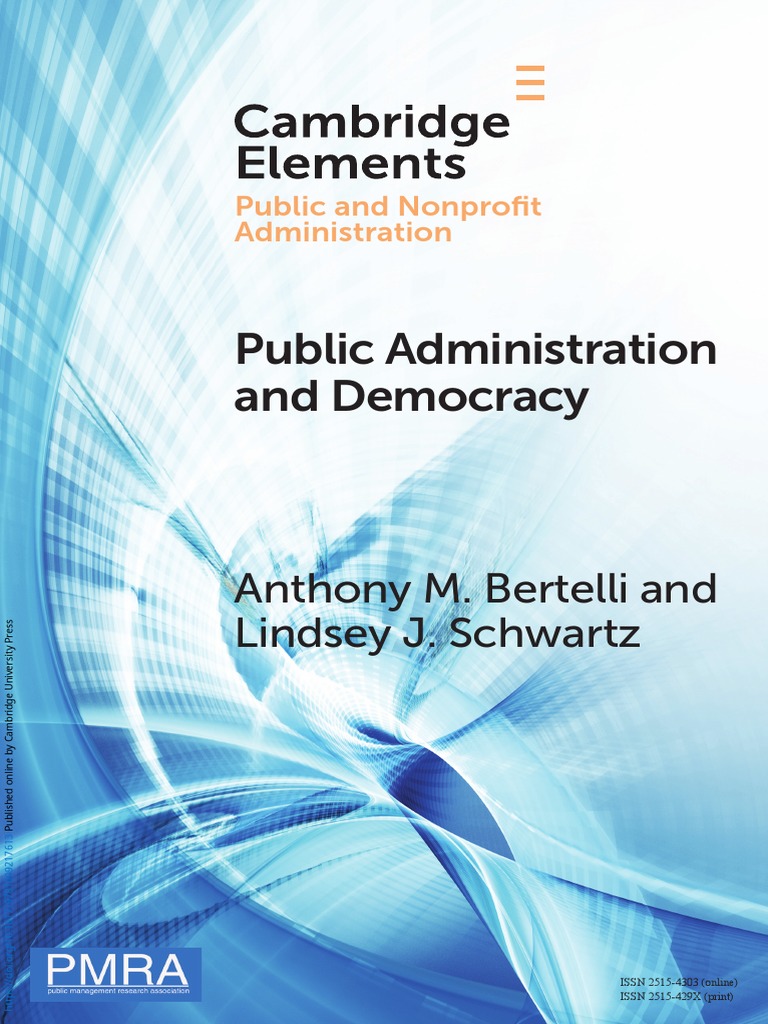 Public Administration And Democracy Pdf Governance Democracy