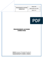 PROCEDIMIENTO ACCIONES CORRECTIVAS