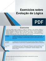 Exercícios Sobre Evolução Da Lógica