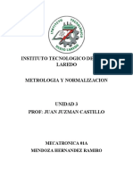 Metrologia Unidad 3