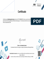 Certificado curso recursos digitais MEC 2022
