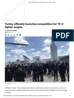 Turkey Officially Launches Competition For TF-X Fighter Engine