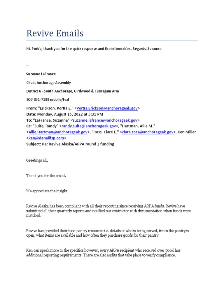 Revive Internal Emails PDF Anchorage