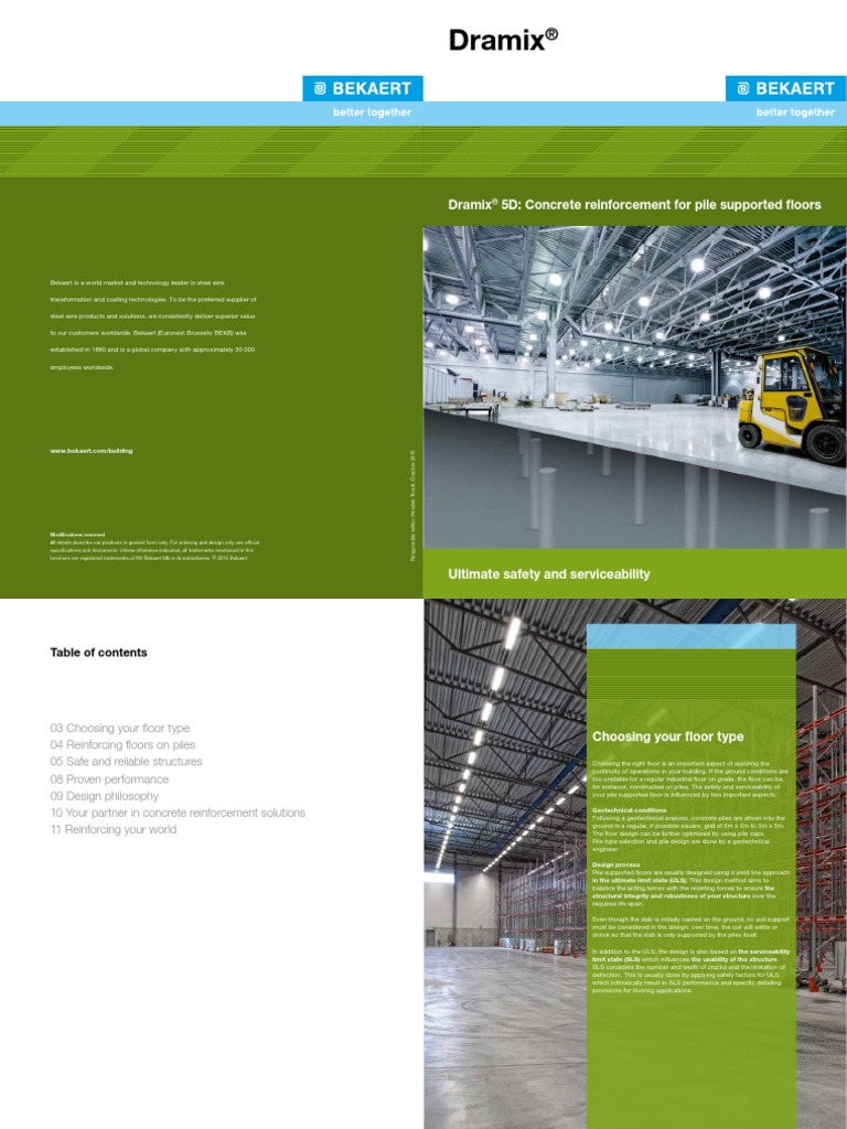 Dramix 5D Concrete Reinforcement For Pile Supported Floors | PDF ...