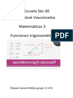 Funciones trigonométricas seno, coseno y tangente