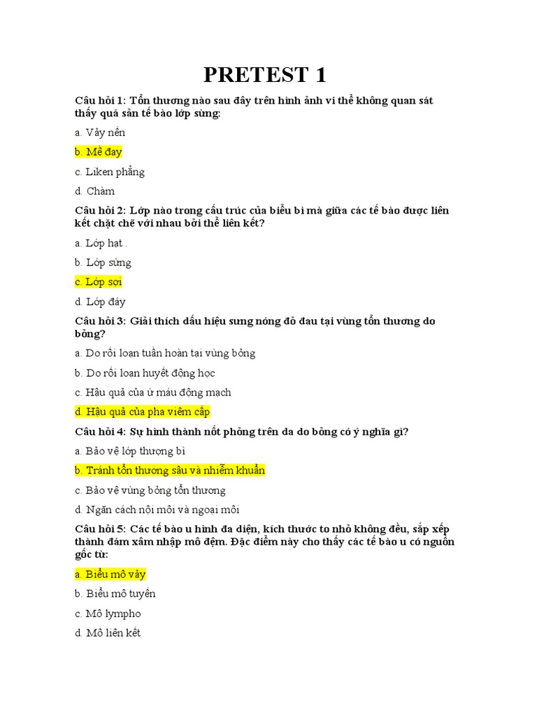 PRETEST DCX | PDF