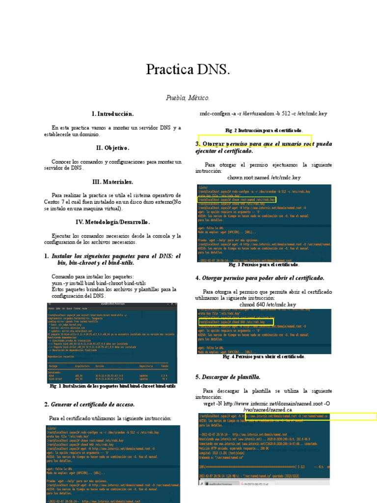 Practica DNS | PDF | sistema de nombres de dominio | Arquitectura de ...