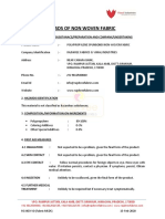 Contoh MSDS Non Woven