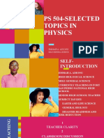 Ps 504-Selected Topics in Physics