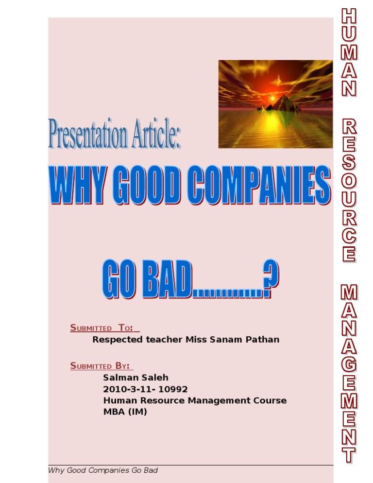 First Page of Report | PDF