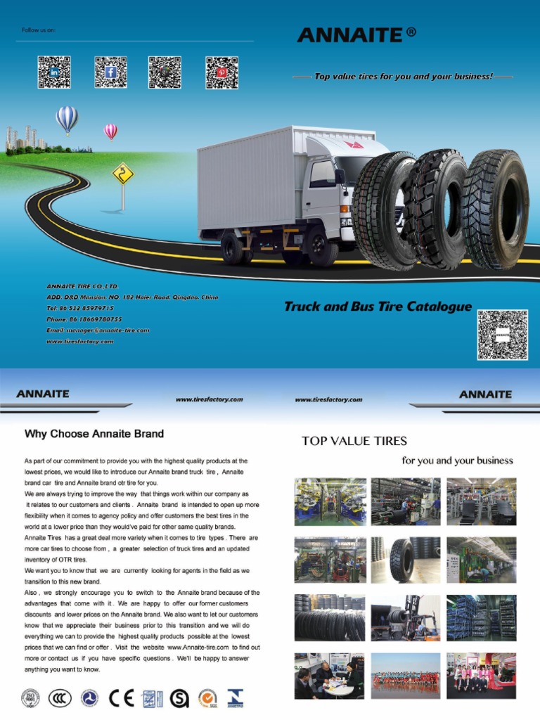 Annaite Tbr Tire Catalogue Pdf