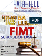 Ba LLB Research Project Report