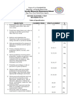 Mathematics Second Periodical Wo Key