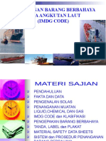 IMDG Code and Handling of Dangerous Goods by Sea