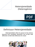Heterogeneidade (Heterogénio)