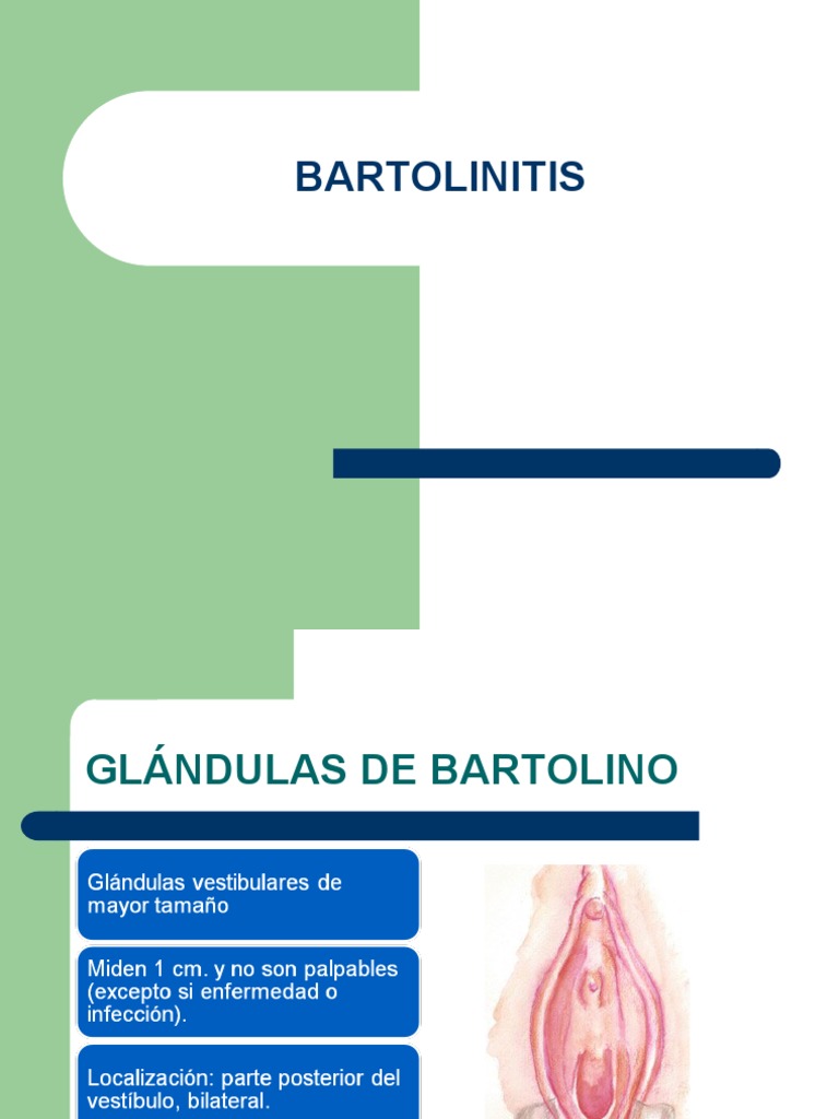 Tratamiento de Bartolinitis y Antibióticos | PDF