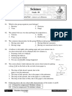 Grade 08 2019 3rd Terms Test Science