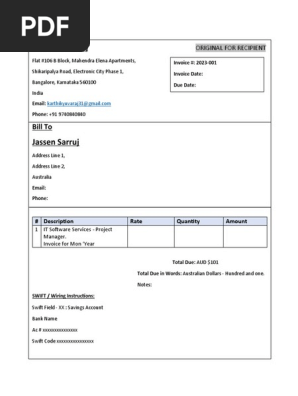 Invoice Sample