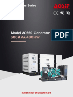 Model AC660 Generator Set: AOSIF Cummins Series