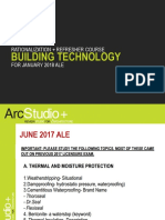 Building Technology: Rationalization + Refresher Course For January 2018 Ale