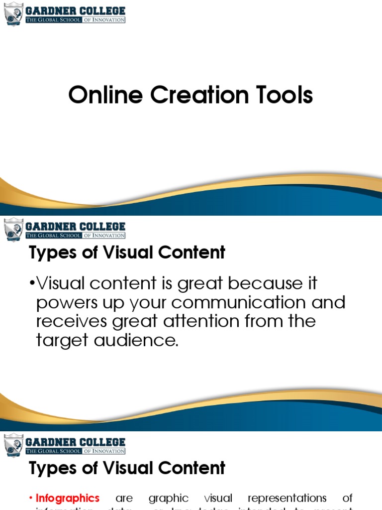 Lesson 10 Online Creation Tools Download Free PDF Infographics