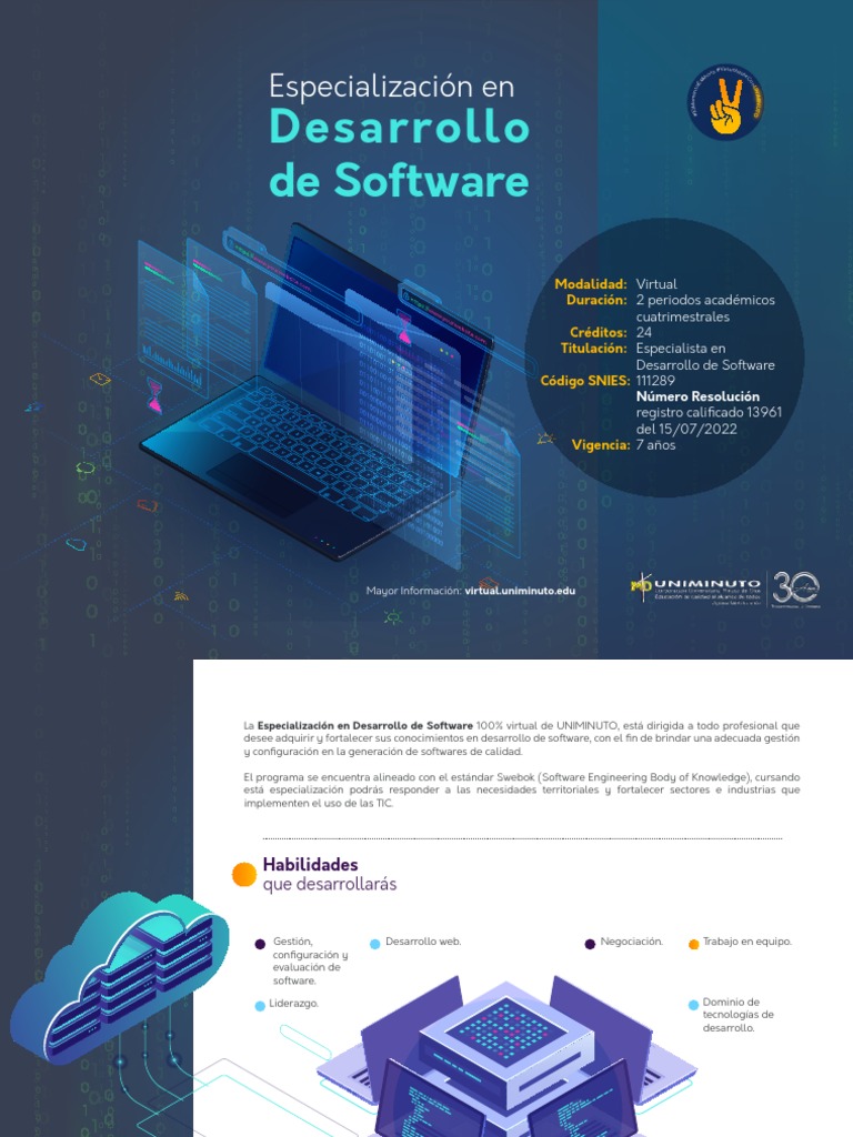 Especialización Virtual en Desarrollo de Software | PDF | Software ...