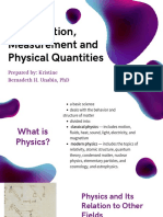 1 - Introduction, Measurement and Physical Quantities