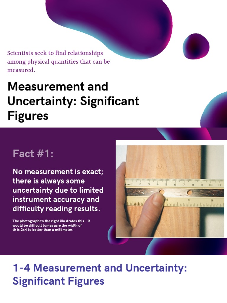 Measurement and Uncertainty Significant Figures | PDF | Significant ...