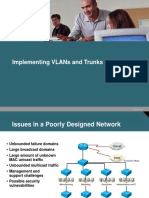 Implementing VLANs and Trunks for Network Segmentation