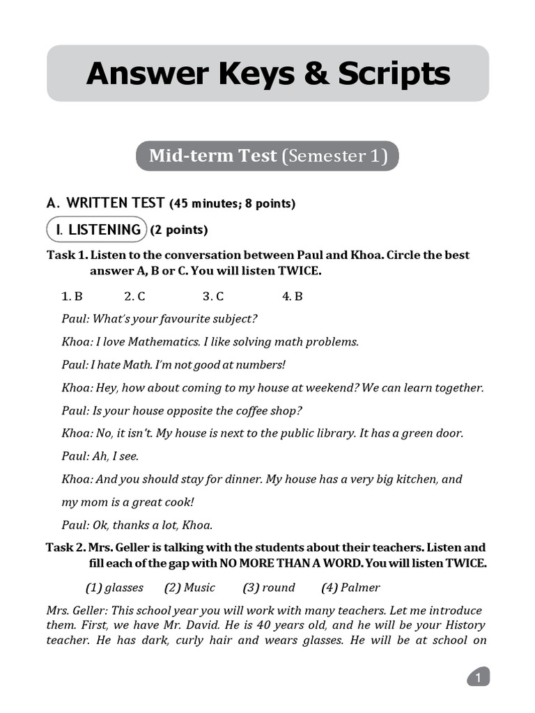 Semester 1 Midterm Test Overview | PDF | Cognition
