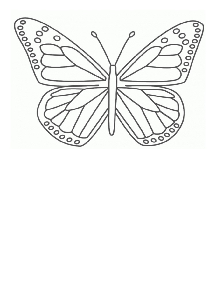 Butterfly Coloring Pages Kids | PDF