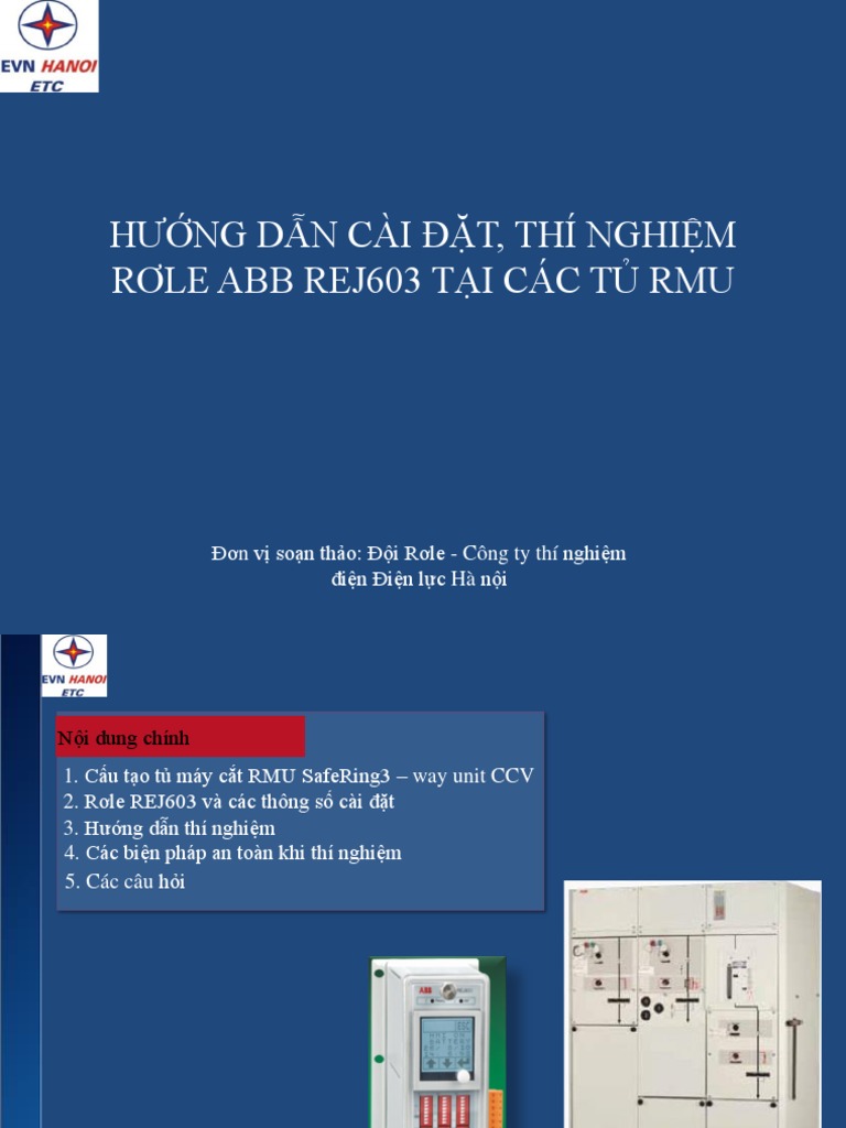 Slide Hướng Dẫn Cài Đặt Thí Nghiệm REJ603 | PDF