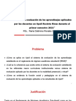 Sistema de Evaluación de Los Aprendizajes