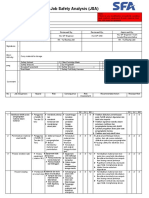 Job Safety Analysis (JSA) Unloading Forklift