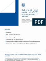 2019-06-26 Item 1 - Cyber and Third-Party Risk (TPR) Management