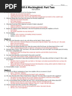 TKAM Chapters 16-19 Study Guide | PDF | To Kill A Mockingbird