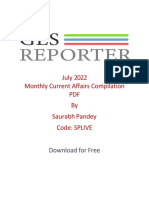 July Current Affairs PDF Compilation 2022