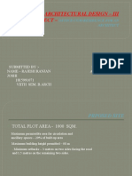 Architectural Design - Iii Project - : Office-Cum-Residence For An Architect