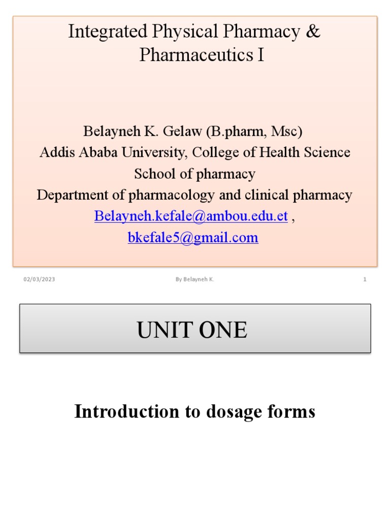 Integrated Pharmacy PDF | PDF | Intermolecular Force | Tablet (Pharmacy)
